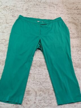 Allison Daley Teal Green Capris